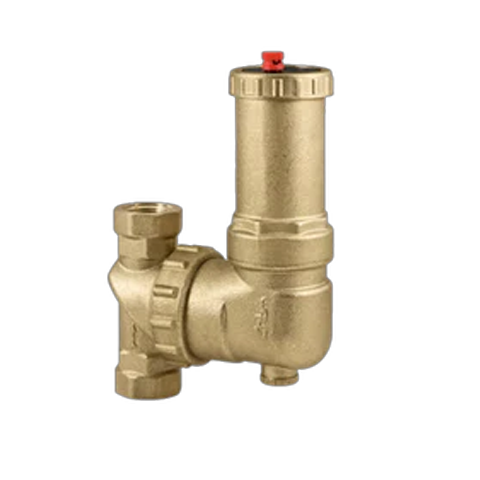RBM Airterm UP luchtafscheider voor CV-ketel 28mm met draaibare aansluiting Serie 2649