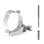 Burgerhout Easysafe muurbeugel PP 80mm wit 400452203
