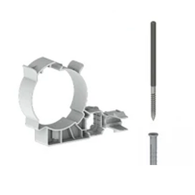 Burgerhout Easysafe muurbeugel PP 80mm wit 400452203 | CVketel.nl