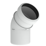 Burgerhout Safe-PP rookgas bocht 80mm 45° 400453990 kopen? | CVketel.nl