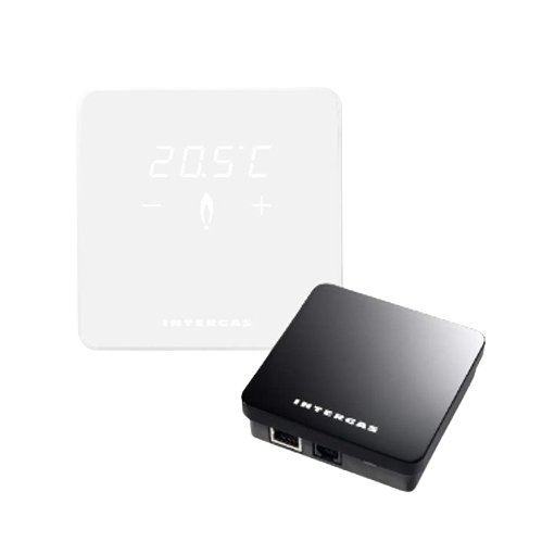 Intergas modulerende kamerthermostaat Comfort Touch wit inclusief gateway-032014 | CVketel.nl 
